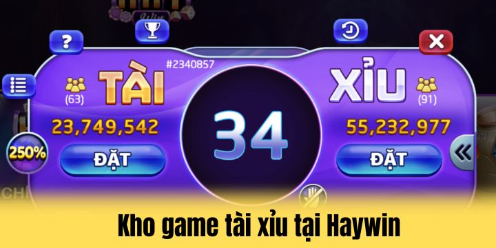 Haywin - Cá cược trực tuyến chất lượng cao và uy tín 2026 4 Khám phá kho game tài xỉu cực khủng tại Haywin